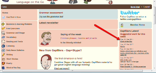 Gapfillers screenshot