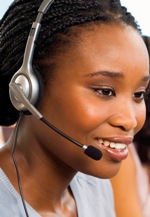 girl with headphones and mic