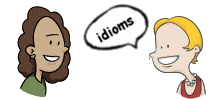 cartoon couple speaking