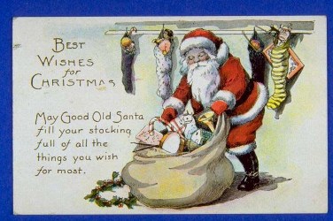 Father Christmas and his sack
